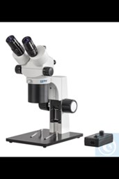 Bild von Stereo-Zoom Mikroskop (Koaxial) Trinokular, Parallel; 1,8-6,5x; HSWF10x23; 2W LE